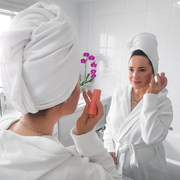 Bondi SPA Microfiber Hair Towel – Dries Hair 50% Faster – Anti-Frizz – Highly Absorbent & Super Soft - XL (42 X 22) - Rectangle