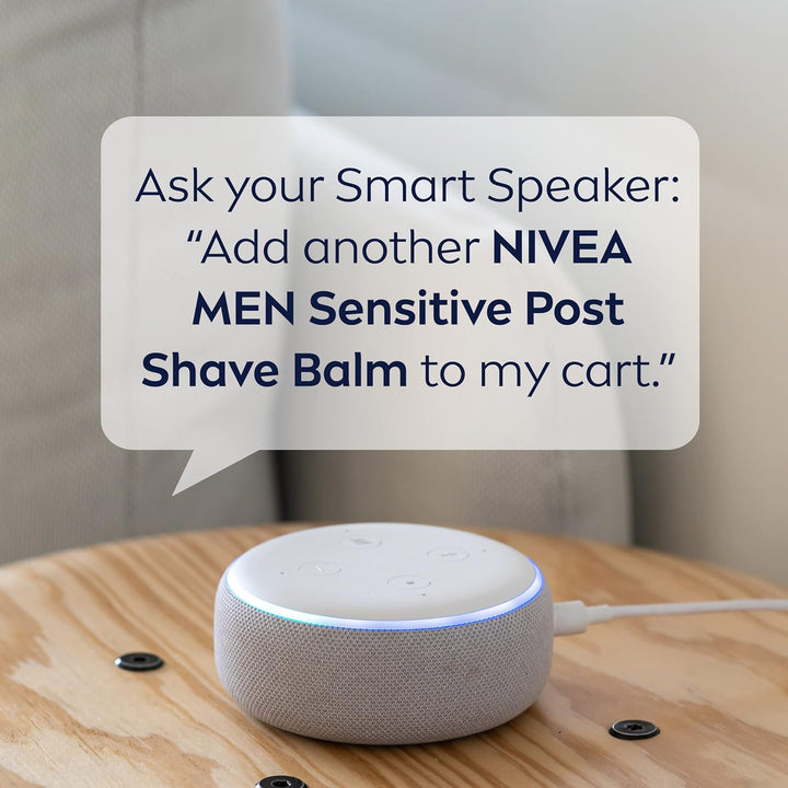 MEN Sensitive Soothing Post Shave Balm with Vitamin E, Pro-Vitamin B5 and Chamomile Extract, Alcohol Free after Shave Balm for Men, 3.3 Fl Oz Bottle