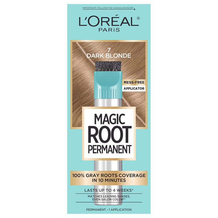 Magic Root Rescue 10 Minute Root Hair Coloring Kit, Permanent Hair Color with Quick Precision Applicator, 100 Percent Gray Coverage, 4 Dark Brown, 2 Count