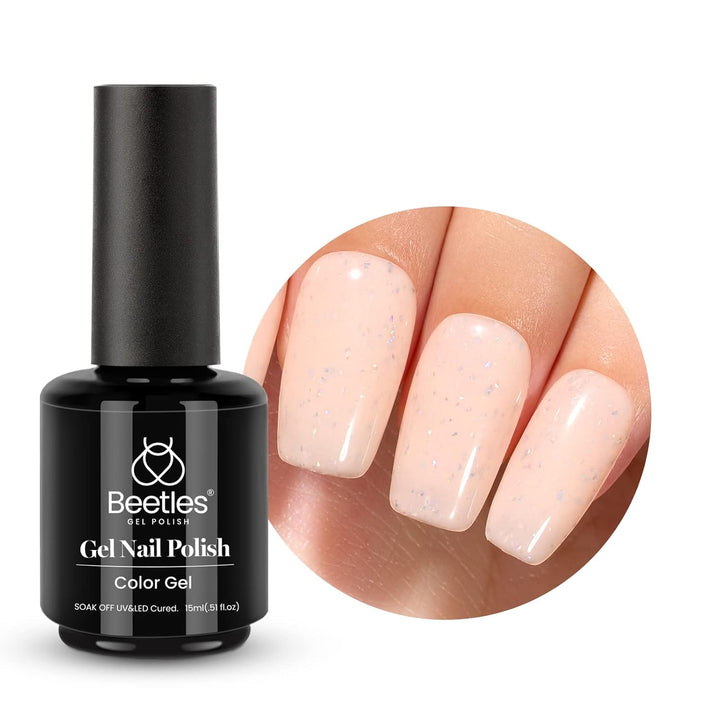 Beetles Black Gel Polish, 1 Pcs 15Ml Audrey Black Nail Polish Color Gel Nail Polish Halloween Nails Soak off Art Manicure Salon DIY Uv Lamp Nail Design Decoration at Home