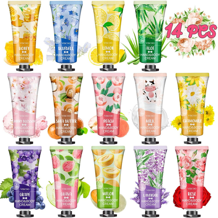 7 Pack Hand Cream Gifts Set for Women,Stocking Stuffers for Women,Teengirls,Christmas Gifts Bulk Gifts,Small Gifts,Mini Moisturizing Hand Lotion Travel Size in Bulk for Dry Cracked Hands