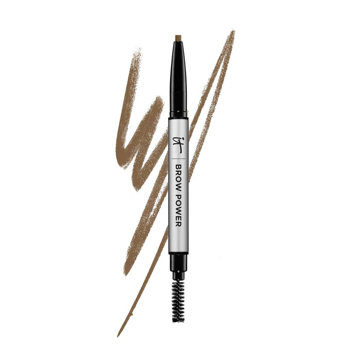 Brow Power Eyebrow Pencil - Universal Shades - Long-Lasting, Budge-Proof Formula - with Biotin - Natural-Looking Brows - Built-In Spoolie Brush