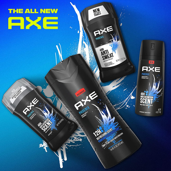 Body Spray Deodorant for Long Lasting Odor Protection, Phoenix Deodorant for Men Formulated without Aluminum 4Oz 4 Count