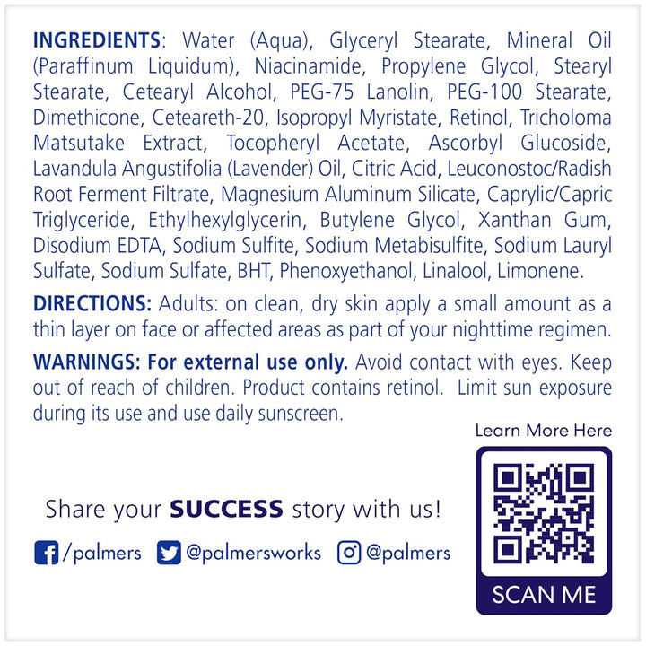 Skin Success Anti-Dark Spot Nighttime Fade Cream with Retinol & Niacinamide, Dark Spot Corrector for Face, Night Moisturizer Helps Reduce Dark Spots, Fine Lines & Wrinkles, 2.7 Ounce