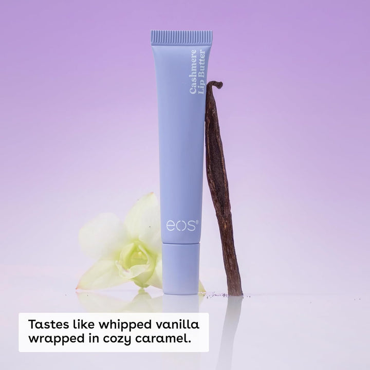 Cashmere Lip Butter, Vanilla Cashmere,  Lip Butter with Plumping Peptides for Smooth Lips, 0.35 Fl Oz