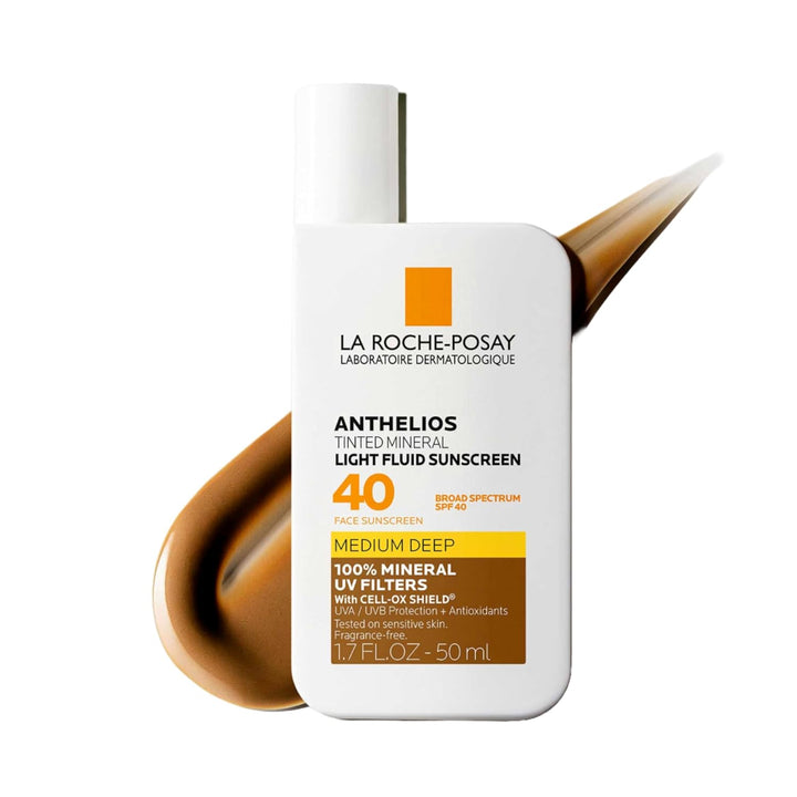 Anthelios Sunscreen SPF 50, Ultra-Light Fluid Broad Spectrum SPF 50, Face Sunscreen with Titanium Dioxide Mineral, Lightweight & Fast-Absorbing, Oil-Free, Matte Finish