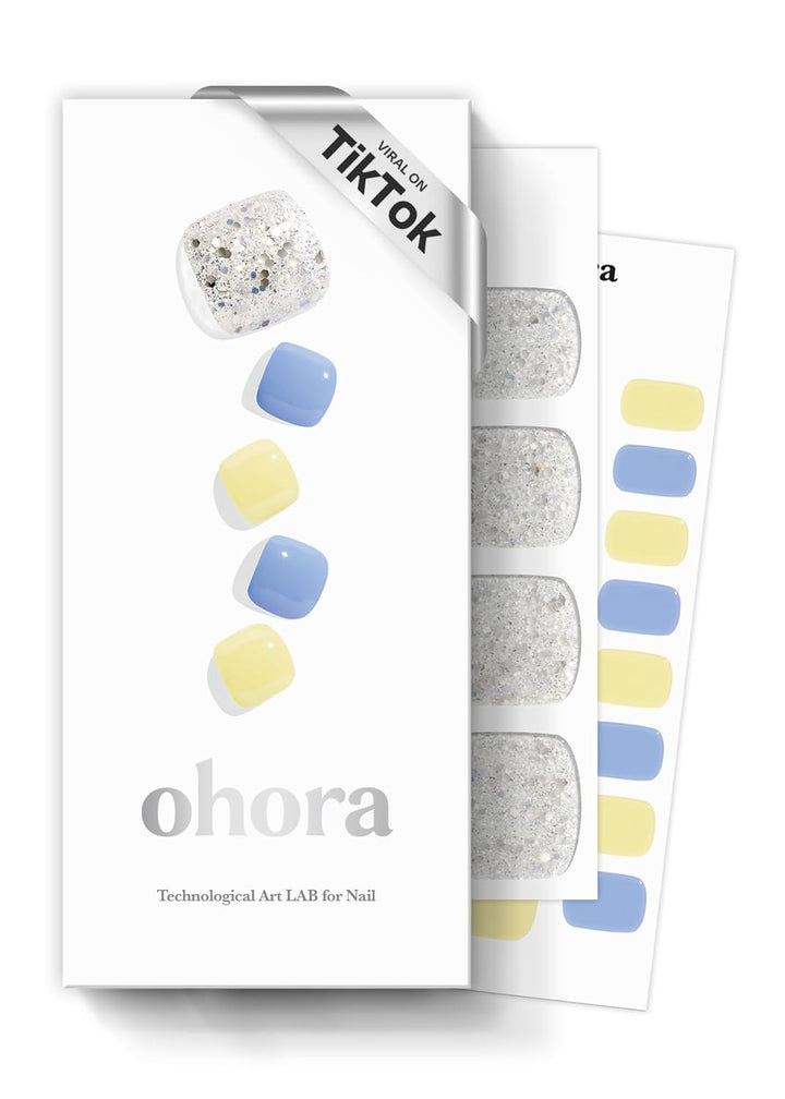 Semi Cured Gel Pedi Strips (P Chilly Red) - Works with Any Pedi Lamps, Salon-Quality, Long Lasting, Easy to Apply & Remove - Includes 2 Prep Pads, Pedi File & Wooden Stick