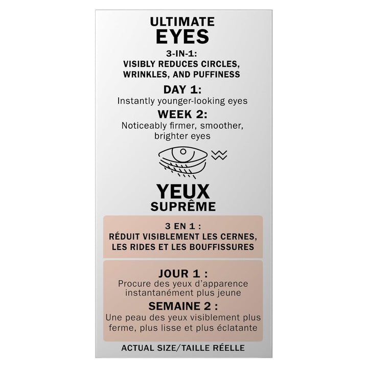 Eyes Ultimate Eye Cream for Dark Circles, Wrinkles and Puffiness, 13 Ml (0.4 Fl. Oz.)