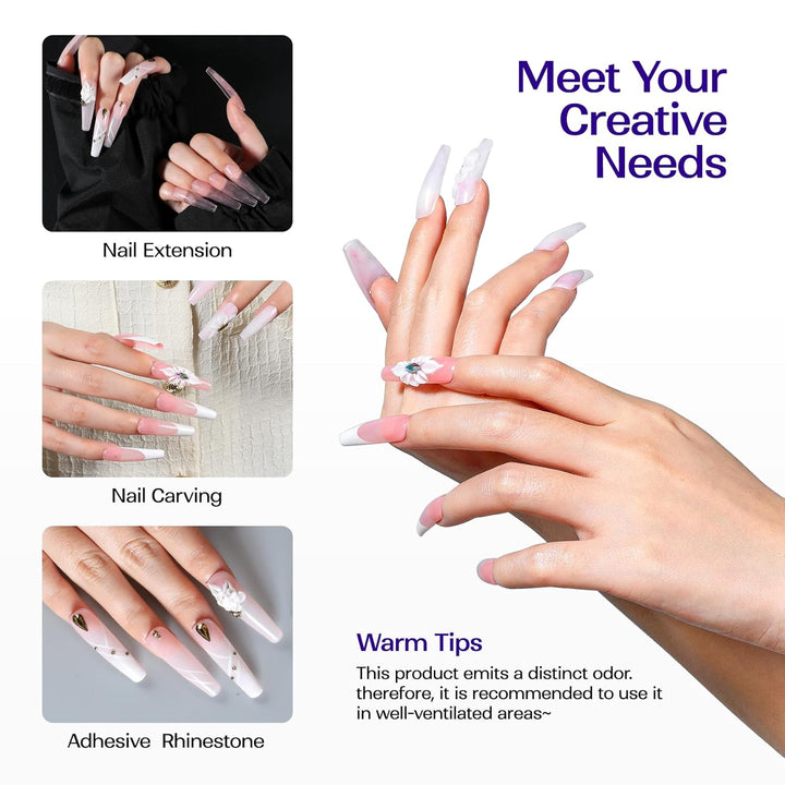 Professional Acrylic Nail Liquid: 8Fl.Oz Acrylic Liquid for Acrylic Powders Non-Yellowing for Mma-Free DIY Home Nail Salon Use