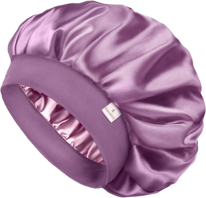 Silk Bonnet for Men Women Hair Bonnet for Sleeping Double Layer Satin Bonnet for Natural Curly Hair Unisex Sleep Cap
