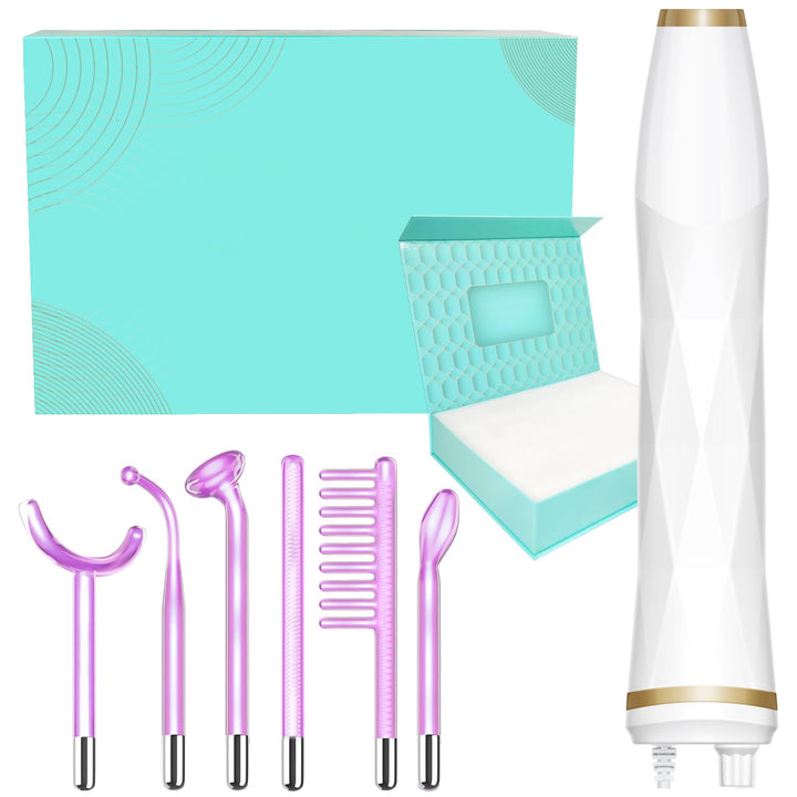 Portable High Frequency Facial Machine - Orange High Frequency Face Skin Wand Device