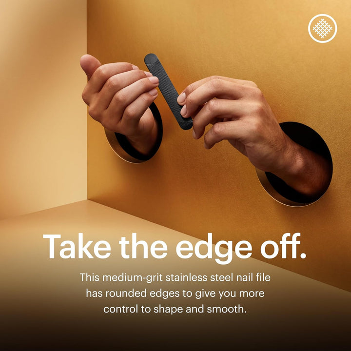 ® Shears 3.0, 5-Piece Precision Men’S Nail Grooming Travel Kit, Stainless Steel Manicure Set with Fingernail & Toenail Clippers, Nail File, Slant Tip Tweezers, Cuticle Scissors, Travel Case