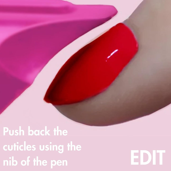 File, Edit, Delete 3-In-1 Corrector Pen, Cuticle Pusher, Nail Shaper, Nail Polish Remover, Precision Pointed Tip, Easy Clean Up, Replaceable Fine Pen Tips, Clean Gentle Formula, 0.13 FL