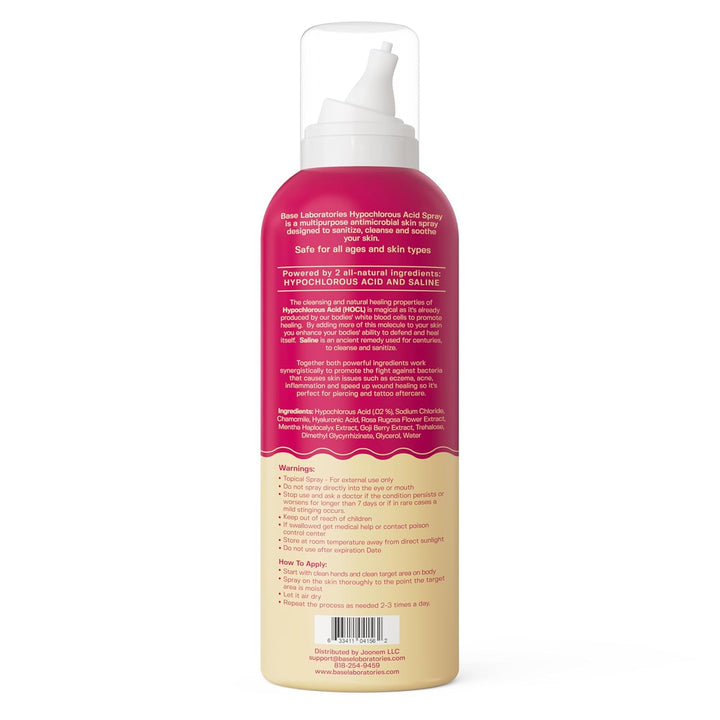 Hypochlorous Acid Spray for Face & Skin | 8 Oz | Facial Spray Daily Skin Repair Solution for Sensitive Skin, Redness, Irritations, Eczema, Acne. Hypochlrous HOCL Molecule Spray