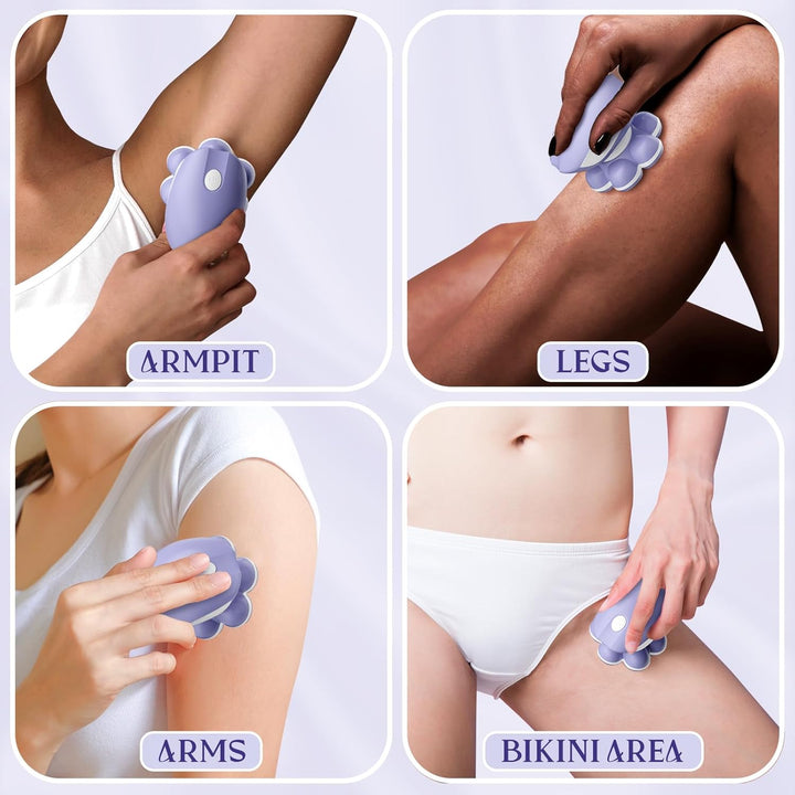 7D Electric Razor for Women: Fast & Painless Full-Body Shaver for Legs & Face – Waterproof Hair Remover with Light & Travel Cover – Wet/Dry Use, Smooth Close Shave, Birthday Christmas Gift