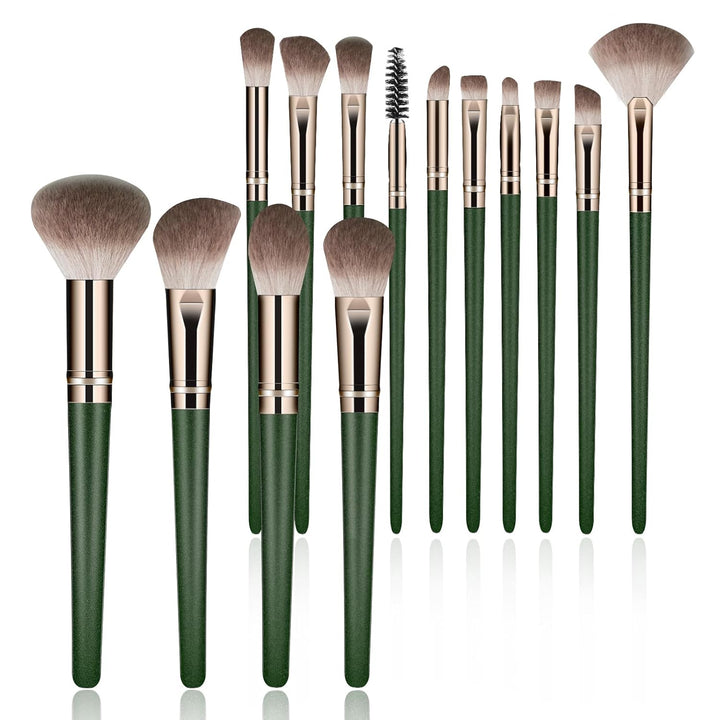 Makeup Brush Set, Premium Synthetic 14 Pcs Makeup Brushes, Travel Makeup Brush Set for Foundation, Concealer, Blush and Eyeshadow Brush(Black)
