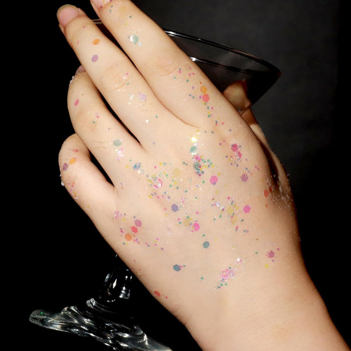 Body Glitter Face Glitter Makeup Festival Glitter, 12 Colors Face and Body Glitter Gel, Hair Glitter Gel, Body Makeup