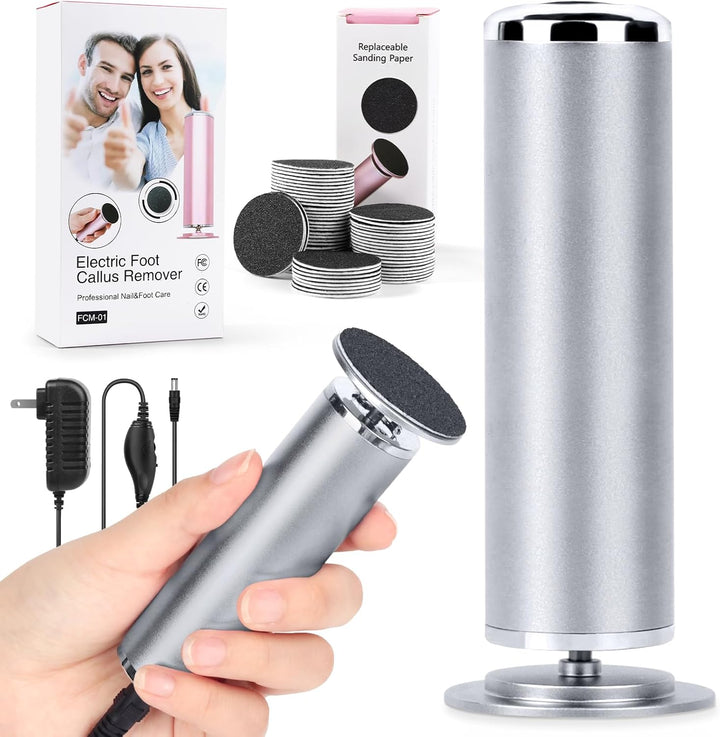 Electric Foot Callus Remover: Adjustable Speed Foot File for Cracked Heels - Working Women'S Summer Pedicure Tool with 60Pcs Sandpaper Discs - Dead Skin Remover for Dry Feet At-Home