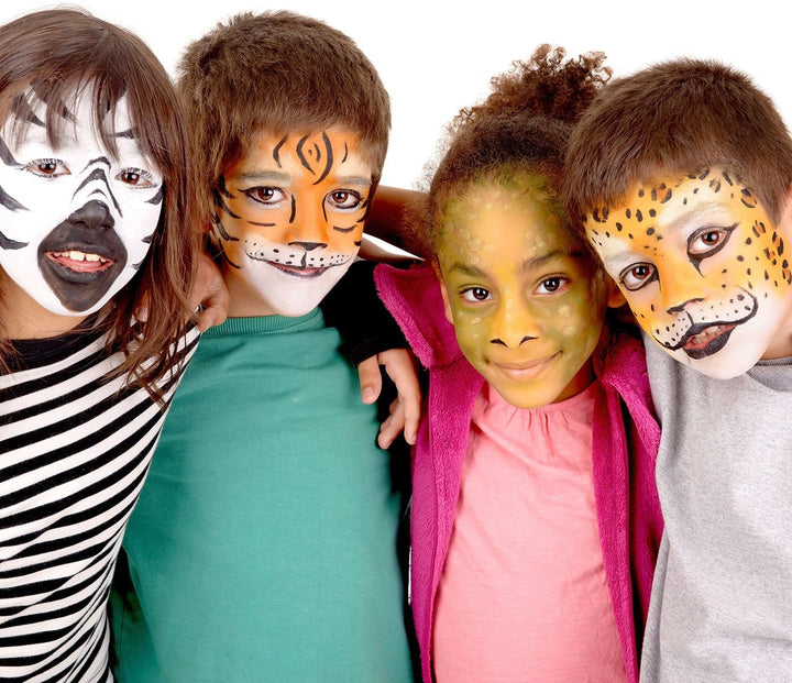 4 Color  Water-Based Airbrush Face and Body Paint Make-Up Kit