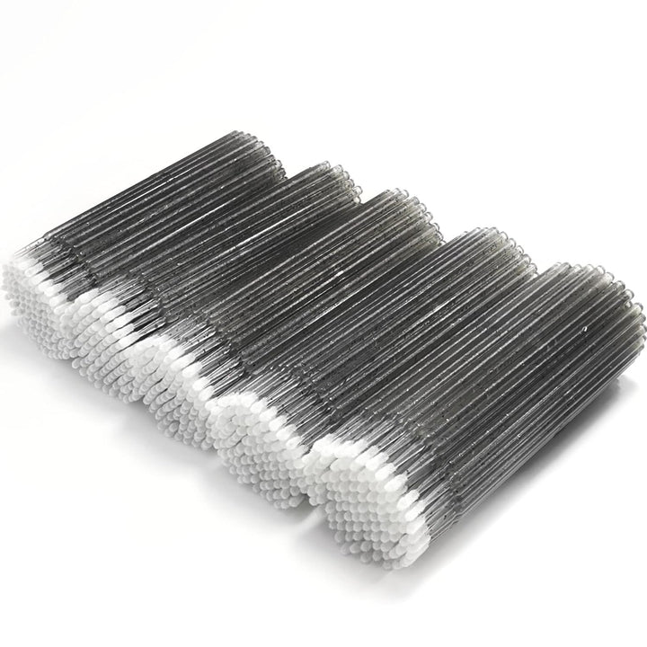 500 Pcs Disposable Micro Applicator Brush for Eyelash Extension, Micro Cotton Swabs, Lips Mascara Wands Pink