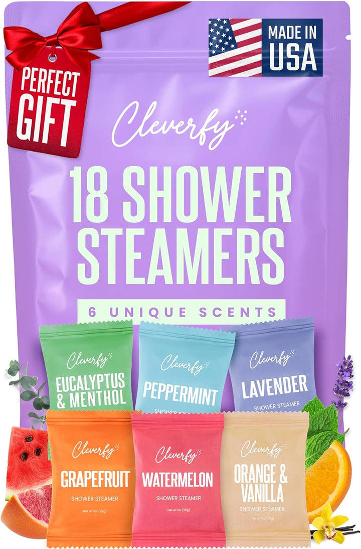 Shower Steamers Aromatherapy – Stocking Stuffers for Women, Teens and Wife – Christmas Gifts for Women and Teen Girls – White Elephant Gifts for Adults – 6 Tablets