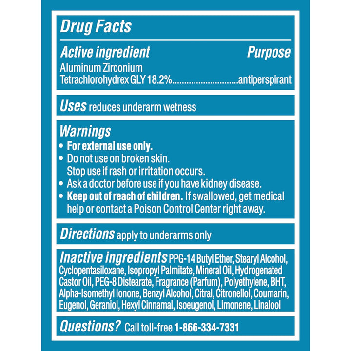 Men Original Antiperspirant Deodorant Cool Rush Twin Pack 48-Hour Sweat & Odor Protection Antiperspirant for Men 2.7 Oz