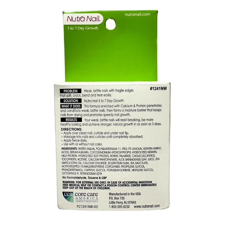 5 to 7 Day Growth Treatment - Fast Keratin Nail Hardener & Nail Strengthener for Thin Nails, Brittle & Damaged (0.47 Fl Oz)