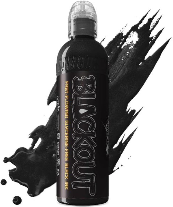 - Blackout Black, Ultra-Thin Black Tattoo Ink for Lining, Shading & Portrait Work - Vegan, Cruelty-Free, Professional-Grade Supplies & Equipment