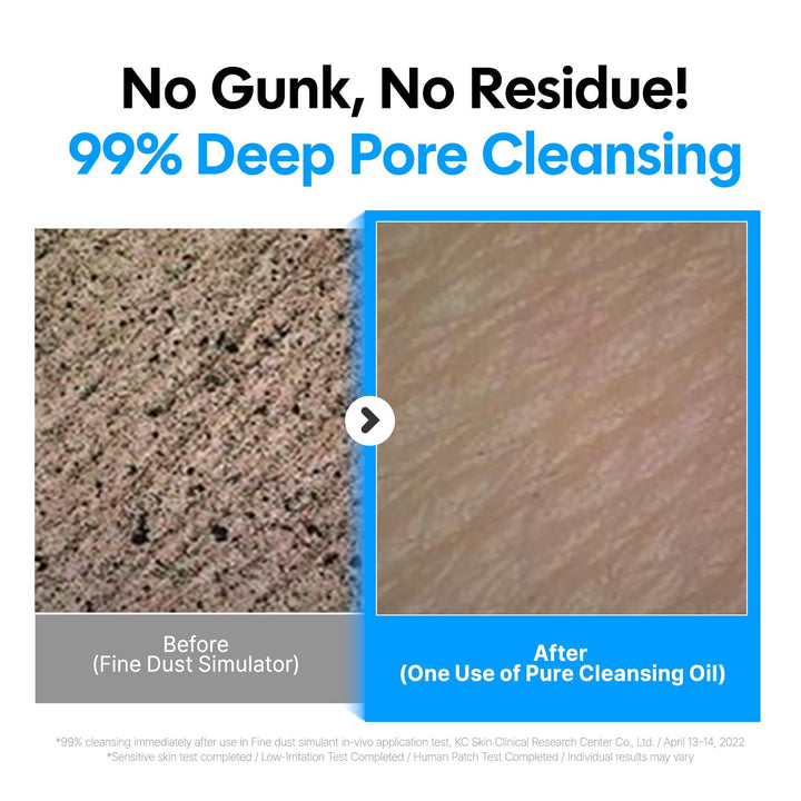 Pure Cleansing Oil, Natural Oil Cleanser for Face, Makeup Blackhead Remover, Korean Skin Care, 6.76 Fl Oz (200Ml)