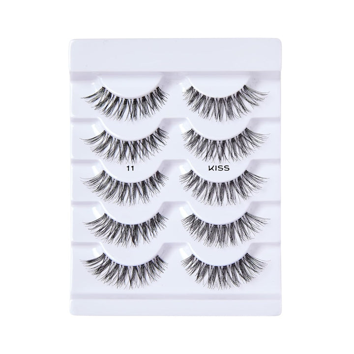 so Wispy, False Eyelashes, 'Style #11', 12Mm, Includes 5 Pairs of Lashes, Easy to Apply, Reusable Lash Clusters