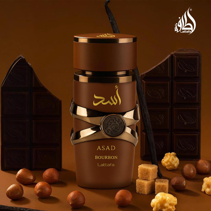 Asad Bourbon for Unisex Eau De Parfum Spray, 3.4 Ounce / 100 Ml