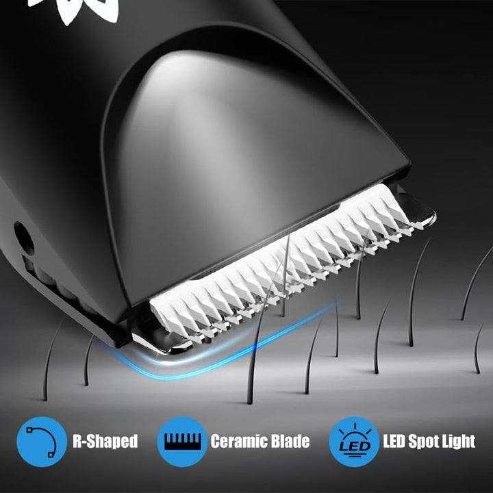 Manscape Body & Pubic Hair Trimmer for Men, Groin & Ball Trimmer Men, Bikini Trimmer Women, Body Groomer Ball Shaver for Smooth Wet/Dry Shaving, Led Light