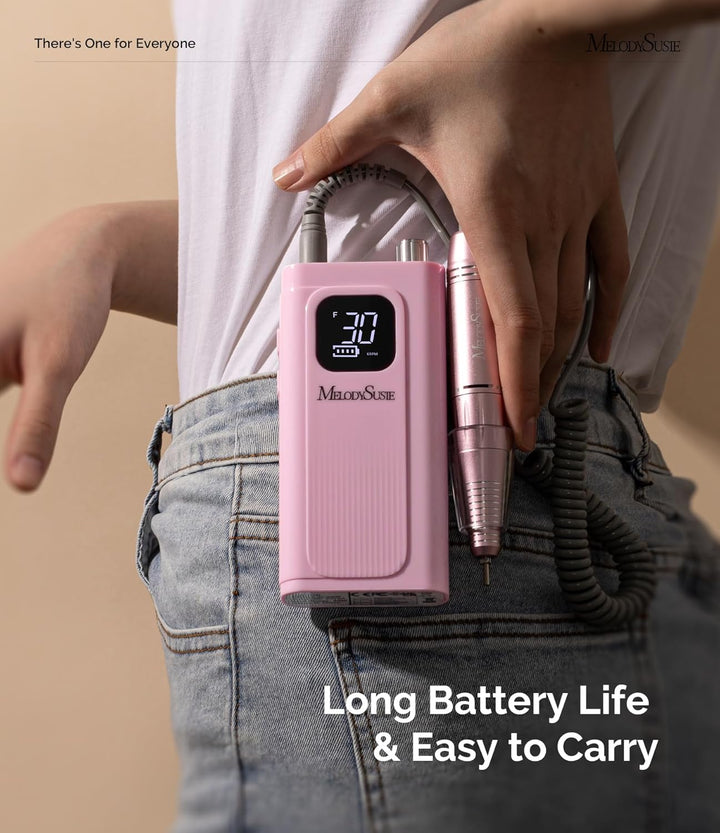 Professional Rechargeable Nail Drill 30000 RPM, Electric Nail File for Shaping, Removing & Polishing Gel Nails, Lightweight & Easy to Use, Ideal for Home & Salon Manicure Pedicure, SC300F