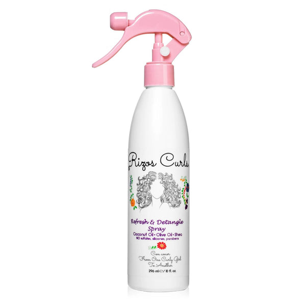 Refresh & Detangle Spray – Detangling & Curl Leave-In with Coconut Oil – Nourishes, Hydrates & Controls Frizz for Every Curl Pattern – Adds Shine, 2A–4C Hair Types – Vegan & Cruelty-Free