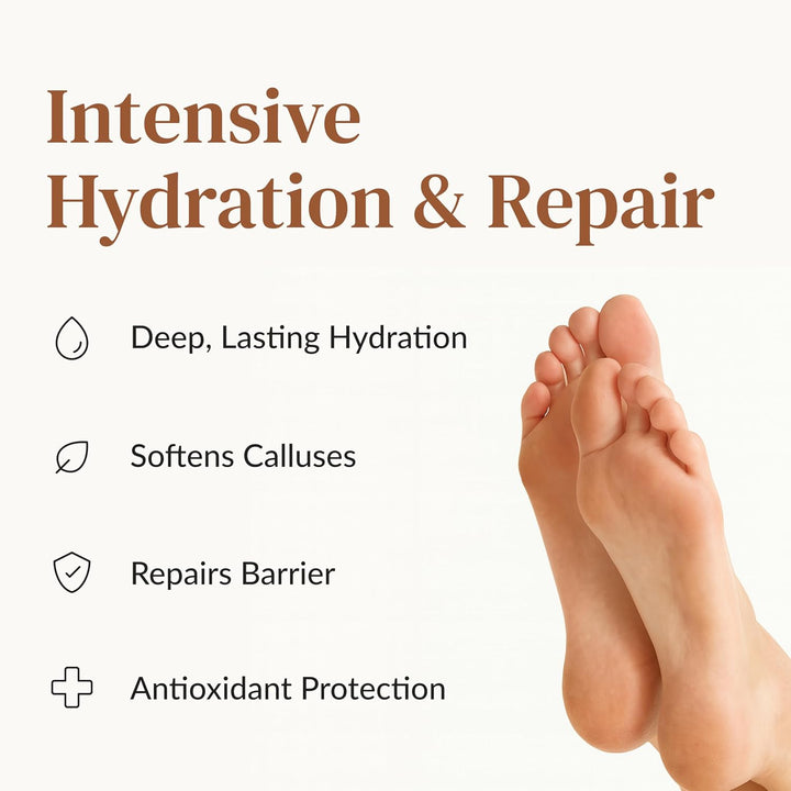 Hydrating Hand & Foot Masks 12 Pairs, Deep Moisturizing Socks & Gloves, Soften Dry Hands & Cracked Heels with Shea Butter & Jojoba Oil, Korean Skin Care, Foot Spa, Self Care Gifts for Women