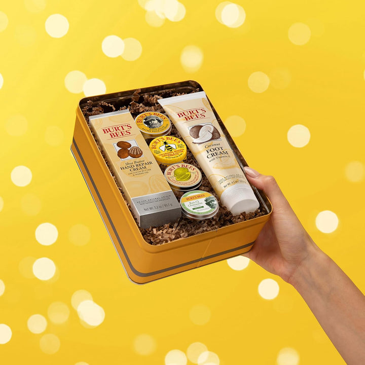 Gifts Ideas - Classics Set, 6 Products in Giftable Tin – Cuticle Cream, Hand Salve, Lip Balm, Res-Q Ointment, Hand Repair and Foot Cream