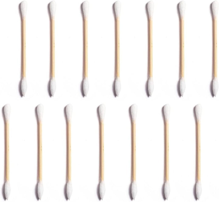 Clean Swabs | 500CT | One Pointed Tip | Biodegradable + Organic Cotton & Bamboo | Makeup & Nail Polish Touch-Ups | Chlorine-Free & Hypoallergenic (500 Count)