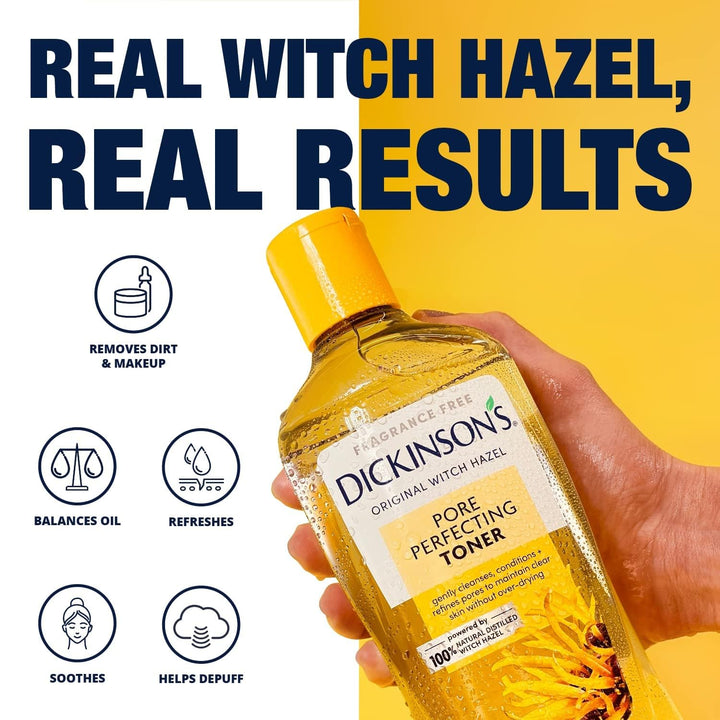Original Witch Hazel Pore Perfecting Toner | 100% Natural Distilled Witch Hazel | America'S #1 Toner | Refines Pores | Removes Impurities & Oil | 16 Fl Oz