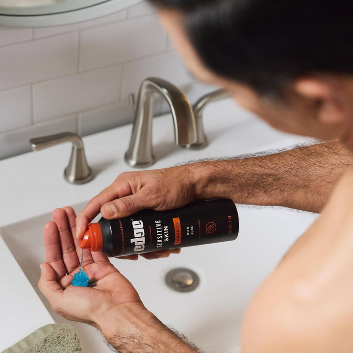 Shaving Gel for Men, Sensitive Skin with Aloe, (6 Pack) - Shave Gel for Men That Moisturizes, Protects and Soothes to Help Reduce Skin Irritation