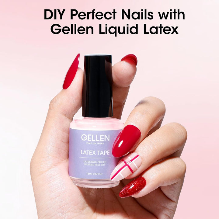 Liquid Latex for Nails, Peel off Cuticle Guard for Nail Polish Skin Barrier Protector Nail Art Liquid Latex Tape for Manicure Home Salon 15Ml Pink Cuticle Protectors Gifts for Women