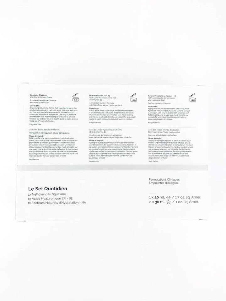 The Ordinary the Daily Set, Daily Skincare Routine with Squalane Cleanser, Hyaluronic Acid 2% + B5, and Natural Moisturizing Factors + HA | Skin Care Set