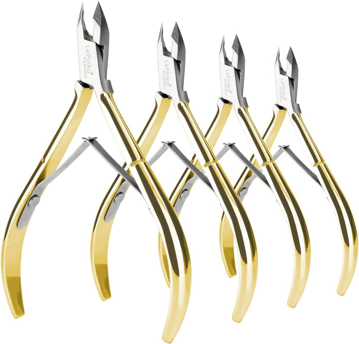 4 Packs Upgraded Cuticle Trimmer Kit, Sharp Dead Skin Clipper, Labor-Saving Cuticula Remover for Fingernail Toenail, Manicure Pedicure Tool for Women Men, 5Mm Jaw