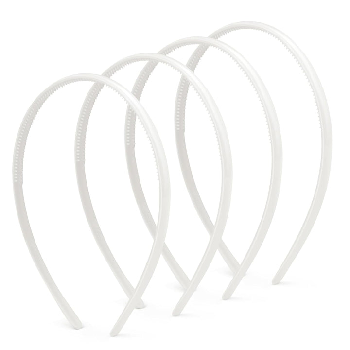 Plastic Thin Skinny Headbands - Headbands for Women - Plain Headband for Girls DIY - Hair Bands Teeth Comb Headband Halloween Comb - Black