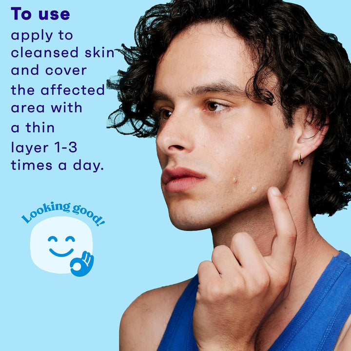 Acne Spot Treatment Gel Cream with 2% Salicylic Acid, Oil-Free Topical Acne Treatment with Witch Hazel for Clinically Proven Results in 1 Day, Fragrance Free, 0.75 Fl. Oz