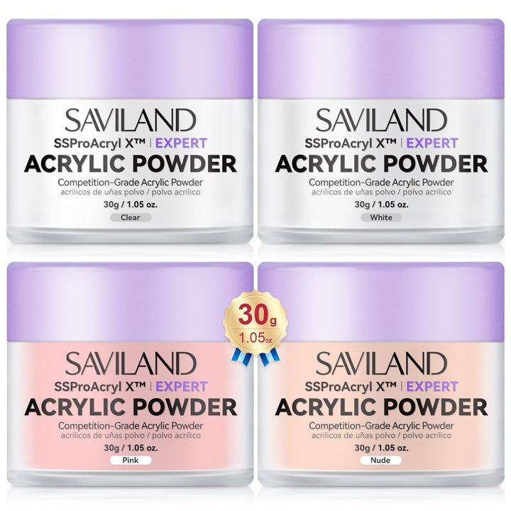 Ultra-Smooth Clear Acrylic Powder: Keratin Professional Acrylic Nail Powder Ultra Sculpture Tech for 3D Carving Nail Extension Tech Salon Studio Manicure