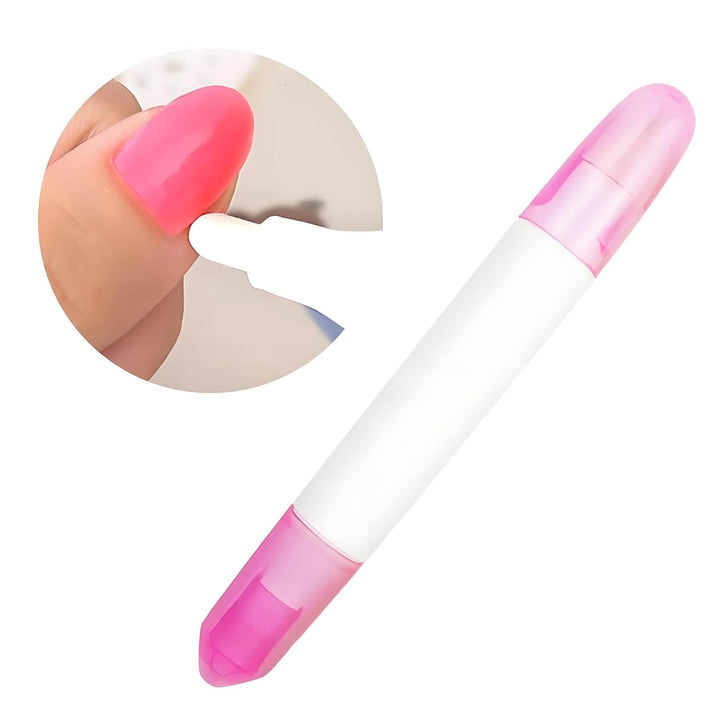 Nail Polish Corrector Pen with 3 Replaceable Tips - Manicure Tool for Quick Nail Art Mistakes Cleanup