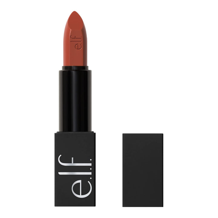 O Face Satin Lipstick, Richly Pigmented, Nourishing & Long-Lasting Creamy Lipstick, Infused with Jojoba, Vegan & Cruelty-Free, All Night