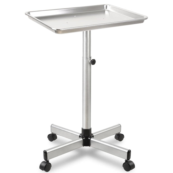 Salon Tray Cart,Instrument Tattoo Trolley Tray with Wheels Adjustable Height,Height Adjustble Hair Color Storage Tray Cart