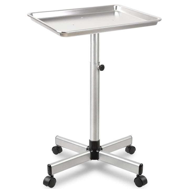 Salon Tray Cart,Instrument Tattoo Trolley Tray with Wheels Adjustable Height,Height Adjustble Hair Color Storage Tray Cart