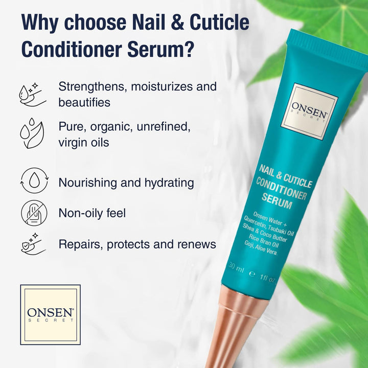 Secret Nail Reboot Duo - Treatment for Damaged Nails - Natural Nail Care & Cuticle Repair - Visible Results for Perfect Nails, Cuticle Conditioner Cream 30Ml & Nail Reboot Oil 30Ml